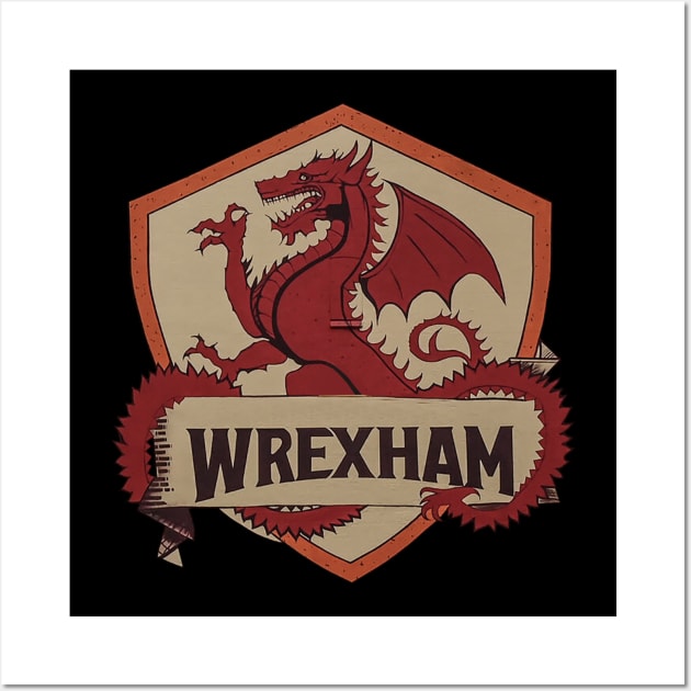 Wrexham Red Dragon Wall Art by projeksambat